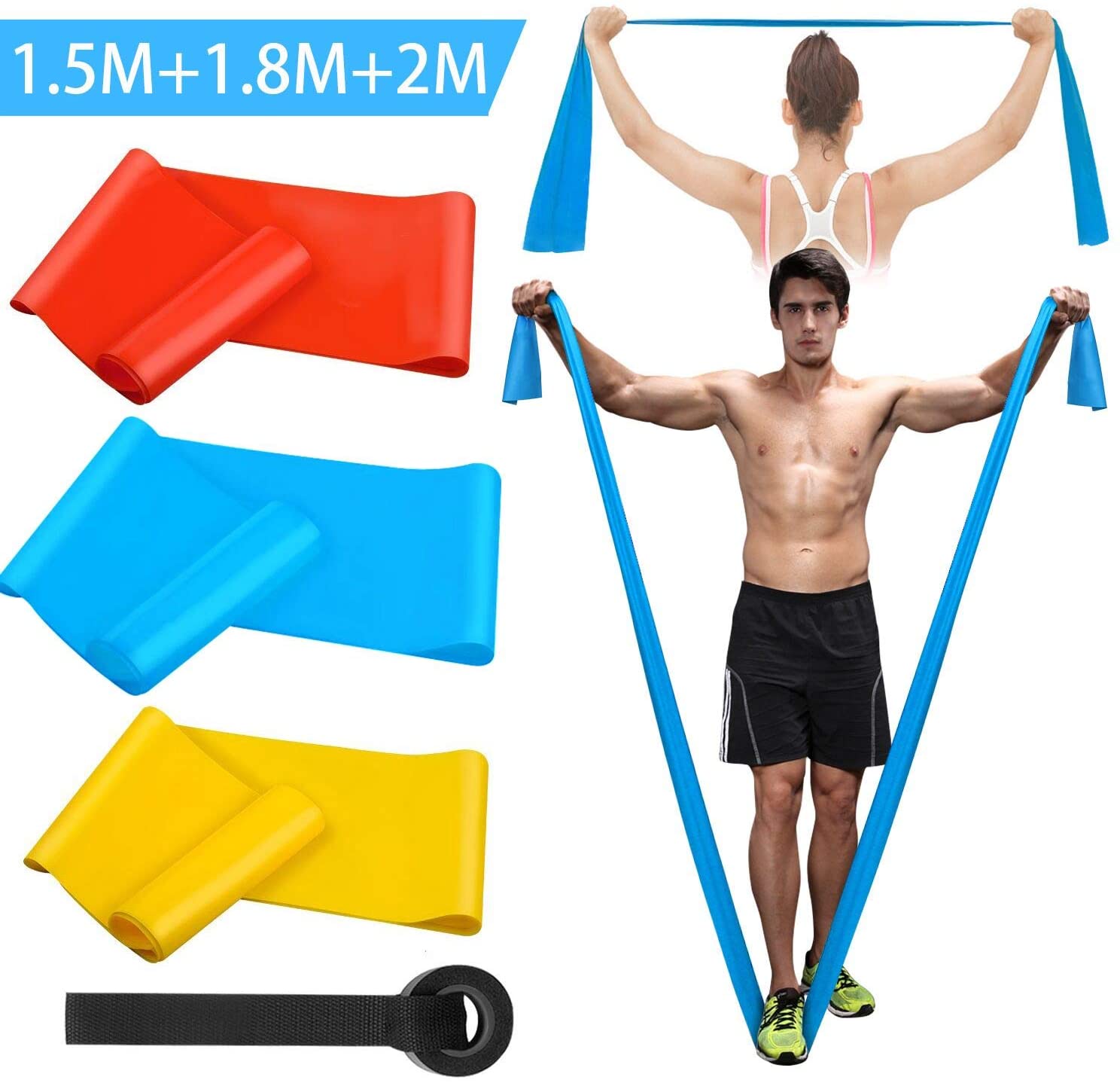 Finger Tape Athletic - أربطة اللياقة البدنية المرنة 3 قطعة