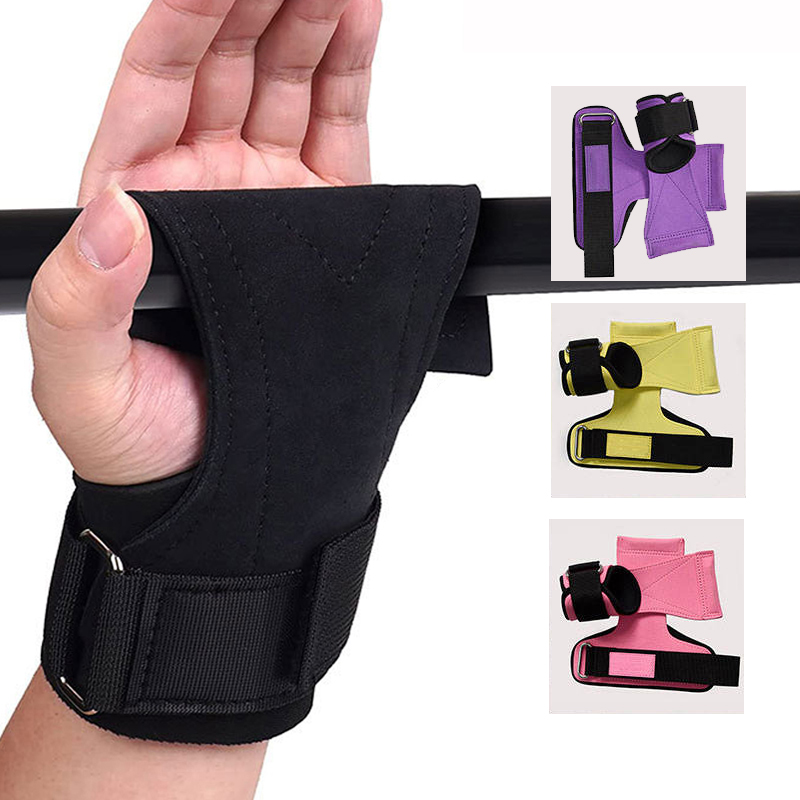 Crossfit Gym Gear - واقيات راحة اليد السميكة لجمباز كروسفيت،