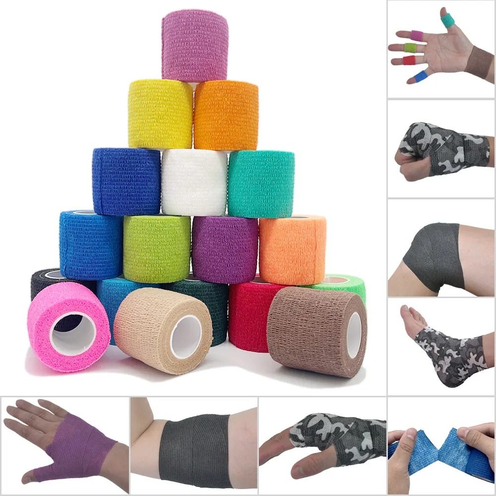 18 لون ملون رياضي التفاف الشري - مراجعة Finger Tape Athletic وسعره