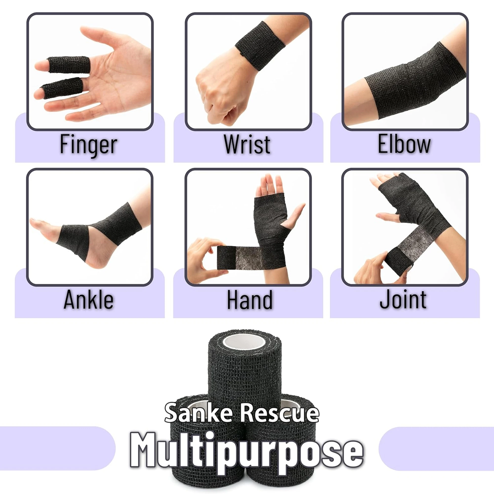 شريط لاصق رياضي ذاتي اللصق، ضم - مراجعة Finger Tape Athletic وسعره
